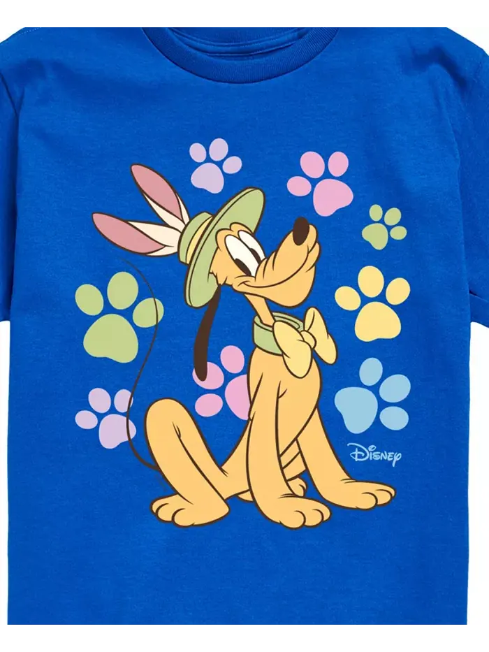 Футболка для мальчиков Disney Pluto с пасхальным принтом — изображение 3 из 3, синий