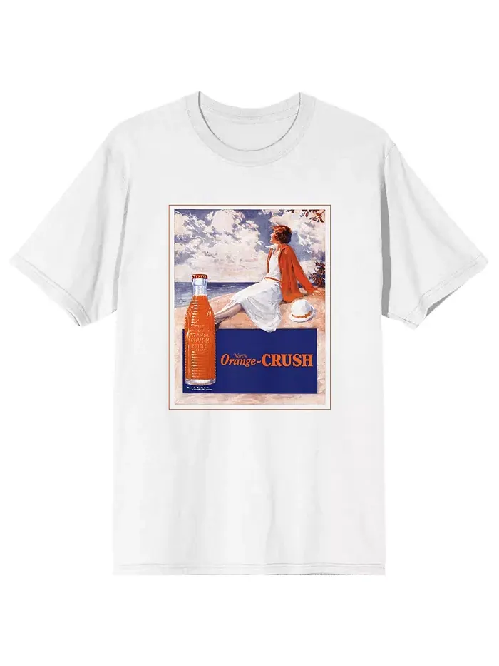 Футболка Big & Tall Woman On Seashore White Orange Crush — изображение 1 из 4, белый