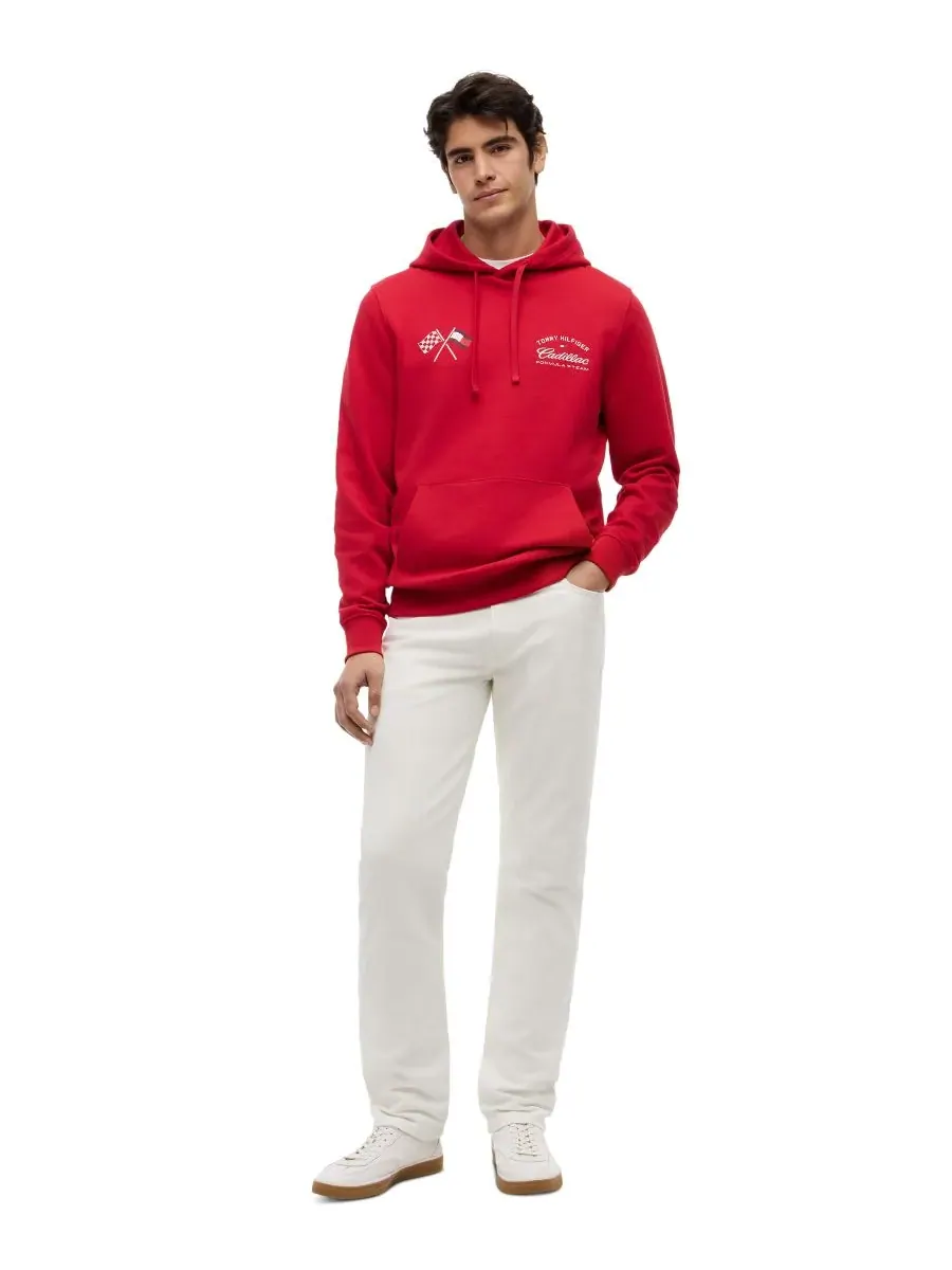 Мужская толстовка с графическим принтом Cadillac F1 в стиле университетской формы Tommy Hilfiger — изображение 2 из 4
