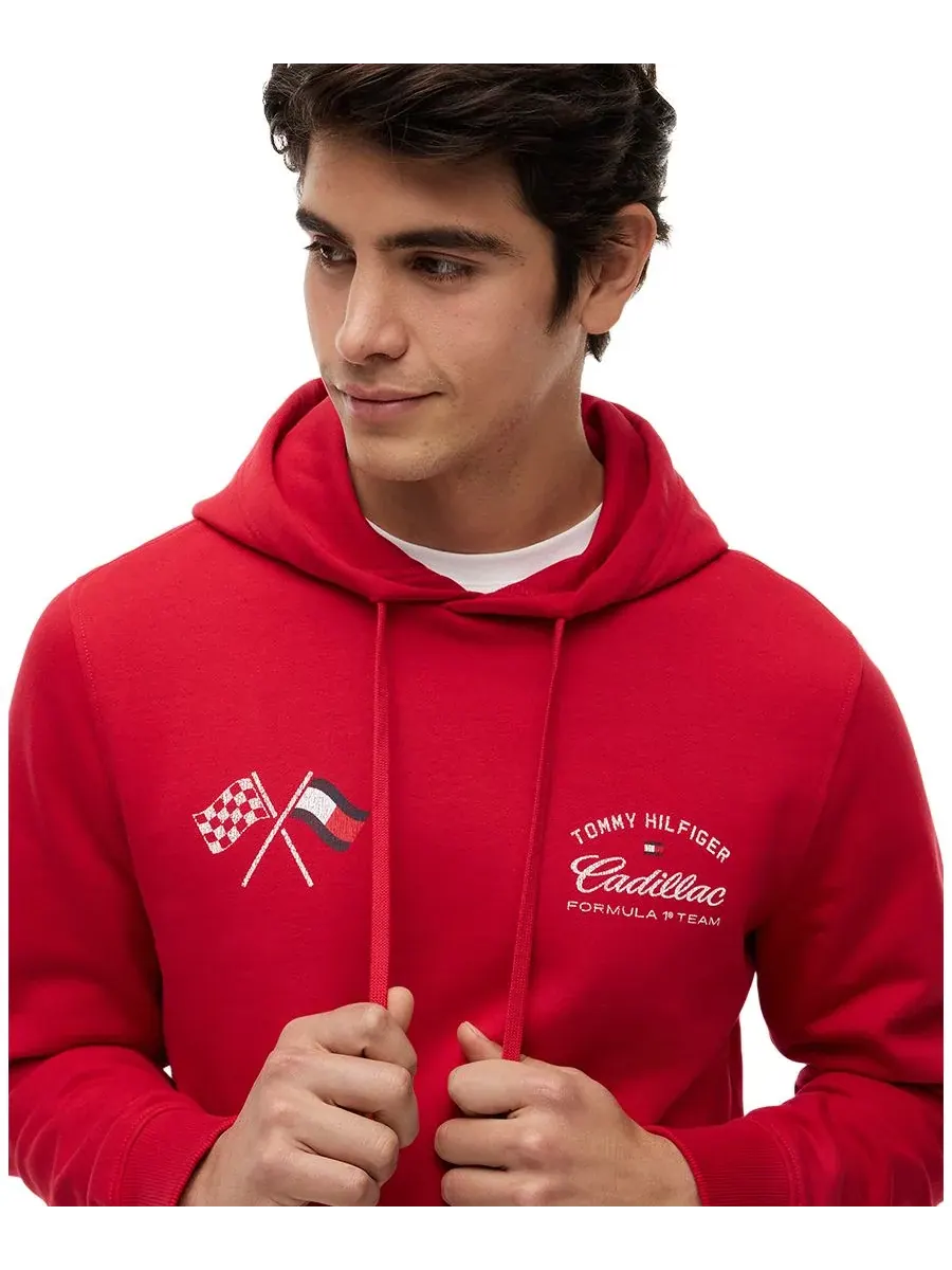 Мужская толстовка с графическим принтом Cadillac F1 в стиле университетской формы Tommy Hilfiger — изображение 3 из 4