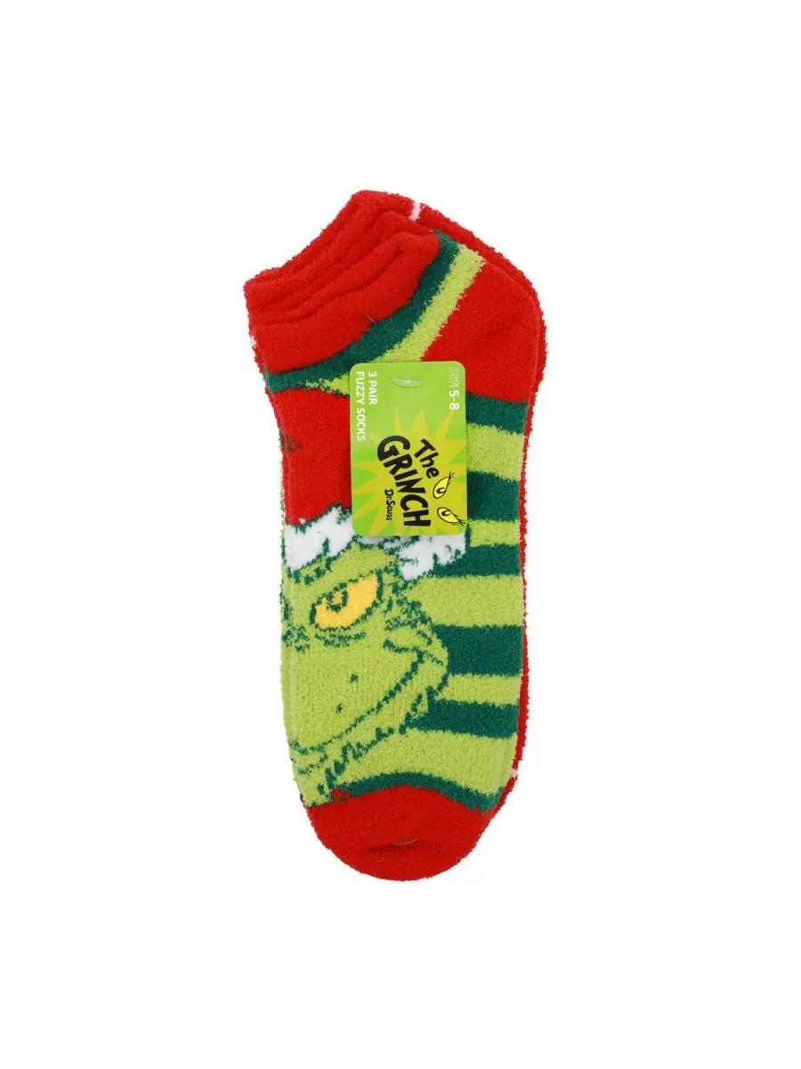 Носки женские с рисунком Гринча, комплект из 3 пар The Grinch — изображение 5 из 5, мульти