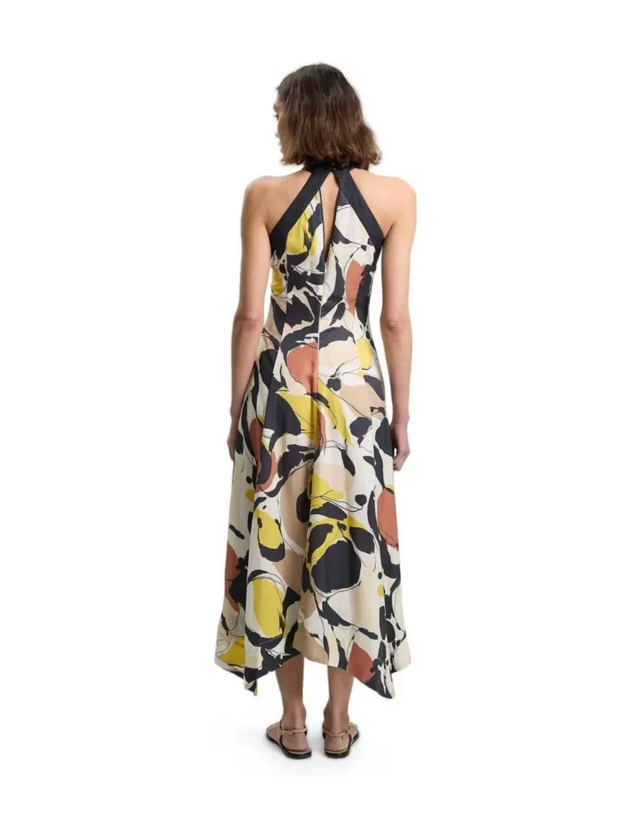 Платье макси с принтом, модель Abstract Print Karen Millen — изображение 3 из 4, мульти