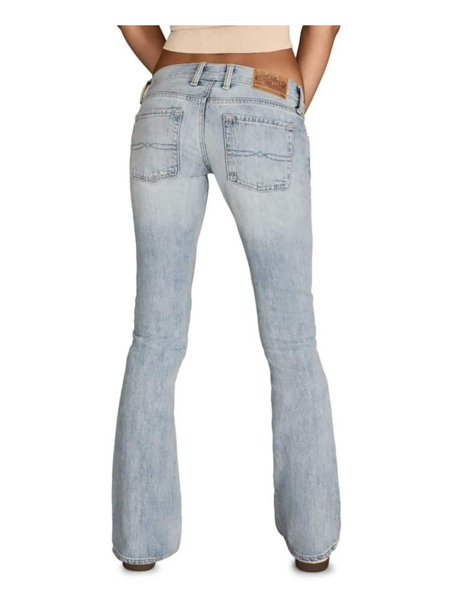 Женские брюки Addison Ultra Low Rise Flare Lucky Brand — изображение 3 из 9, нюд