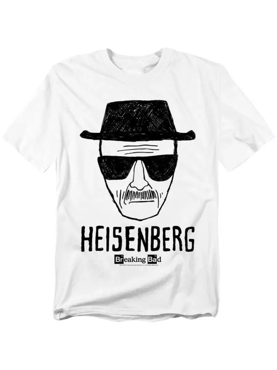 Футболка с принтом Heisenberg Breaking Bad — изображение 1 из 3, белый