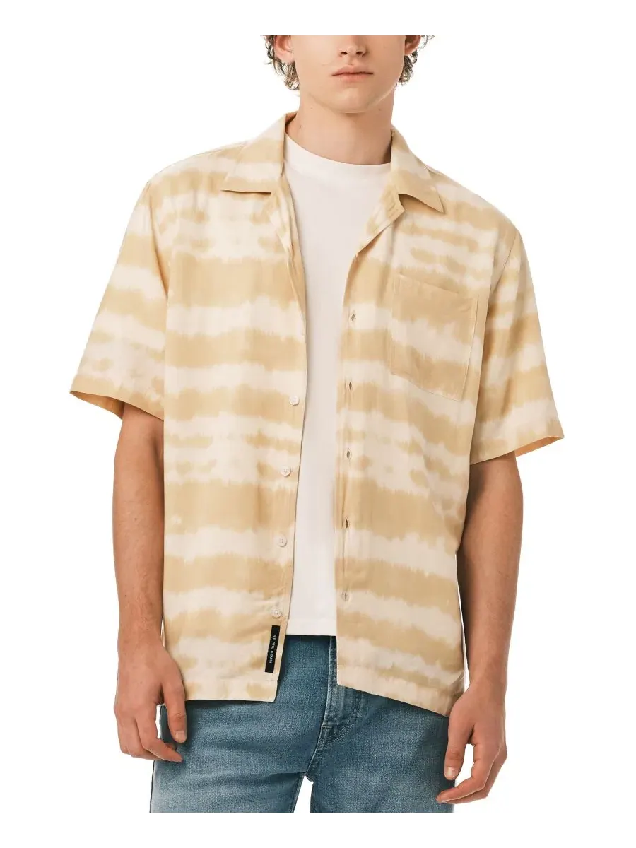 Мужская рубашка с принтом Tie-Dye Stripe Buffalo David Bitton
