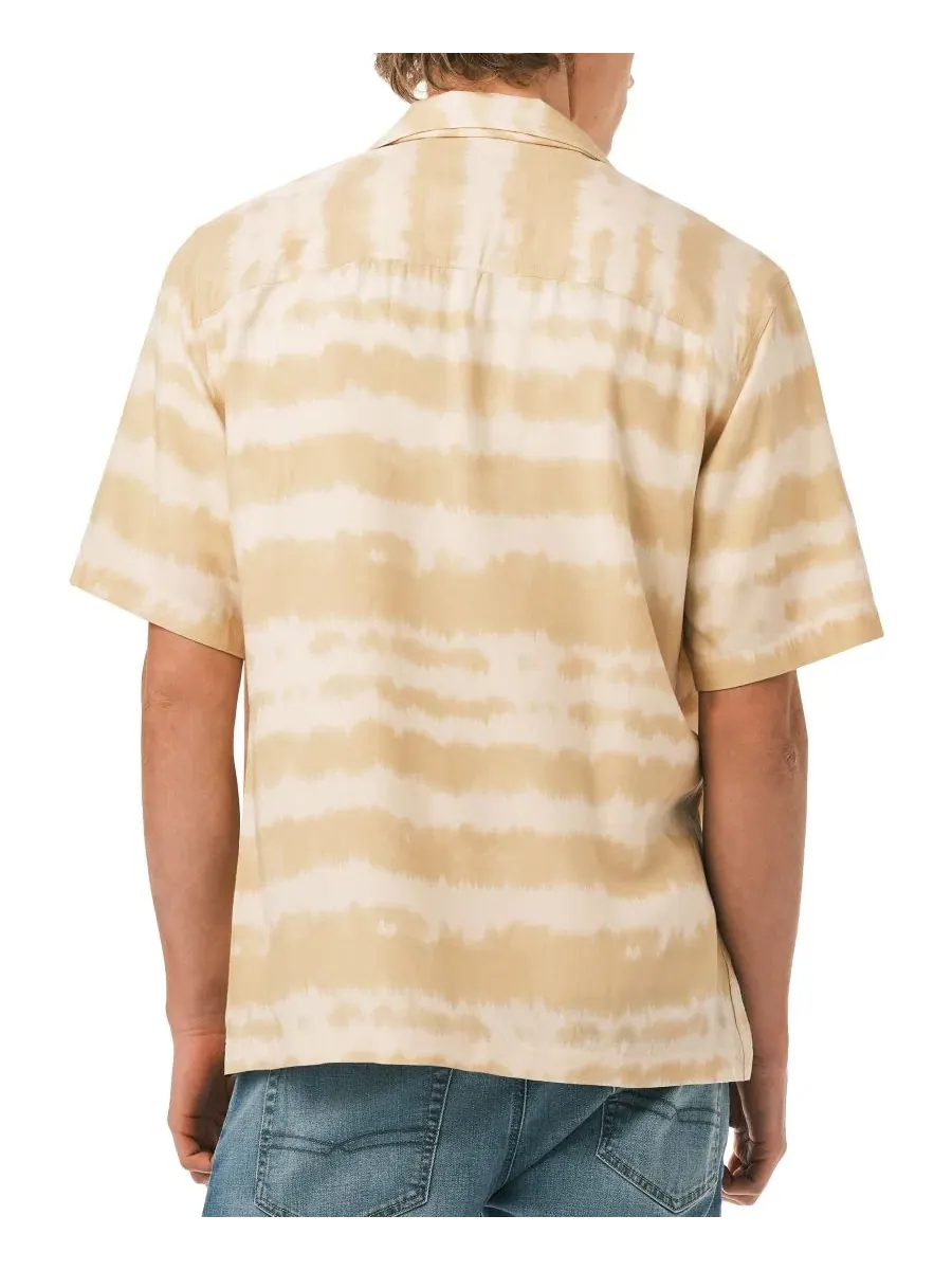 Мужская рубашка с принтом Tie-Dye Stripe Buffalo David Bitton — изображение 4 из 5, светлый бежевый