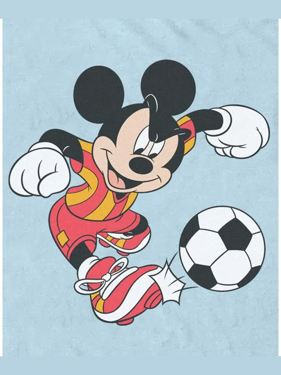 Футболка с коротким рукавом Mickey Soccer Fifth Sun — изображение 3 из 3, светлый синий