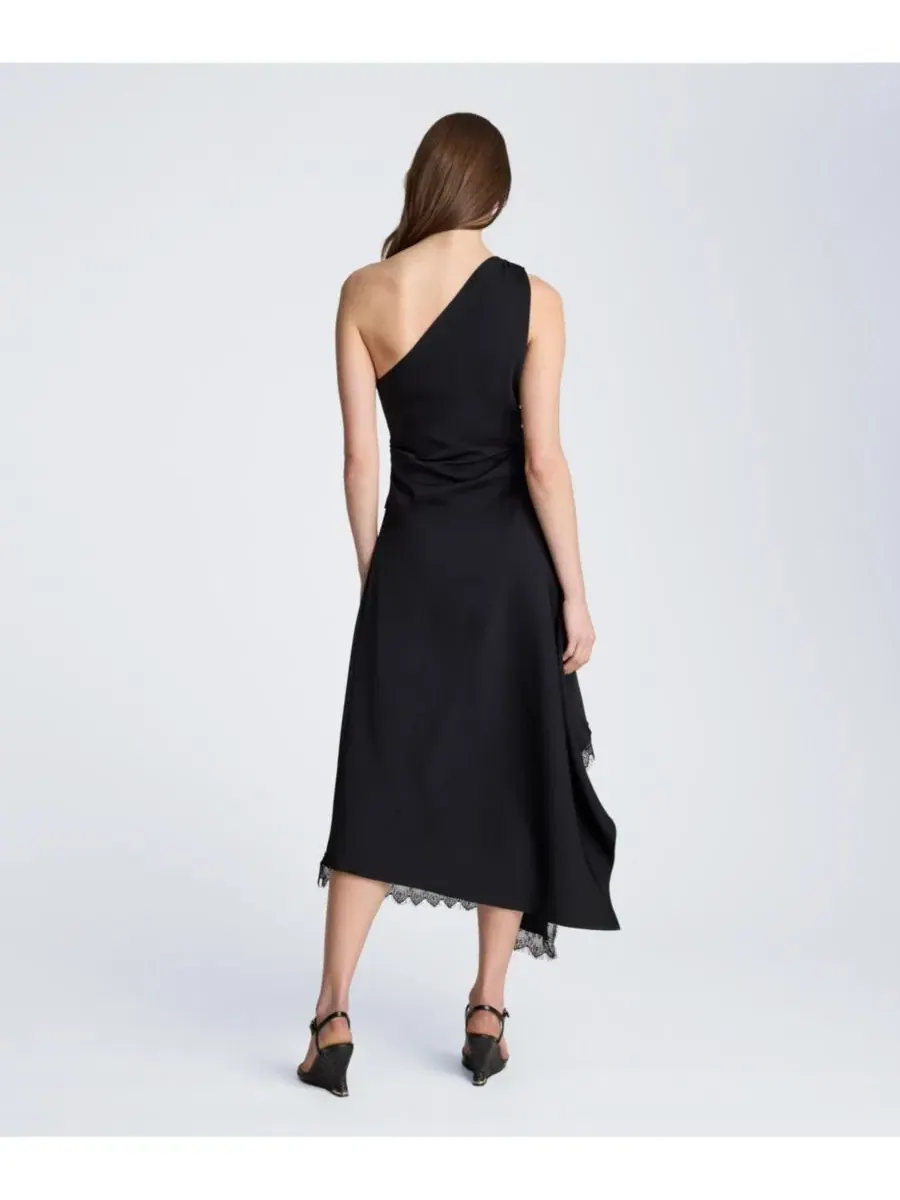 Платье миди с одним плечом, асимметричное Kenneth Cole — изображение 5 из 5, черный