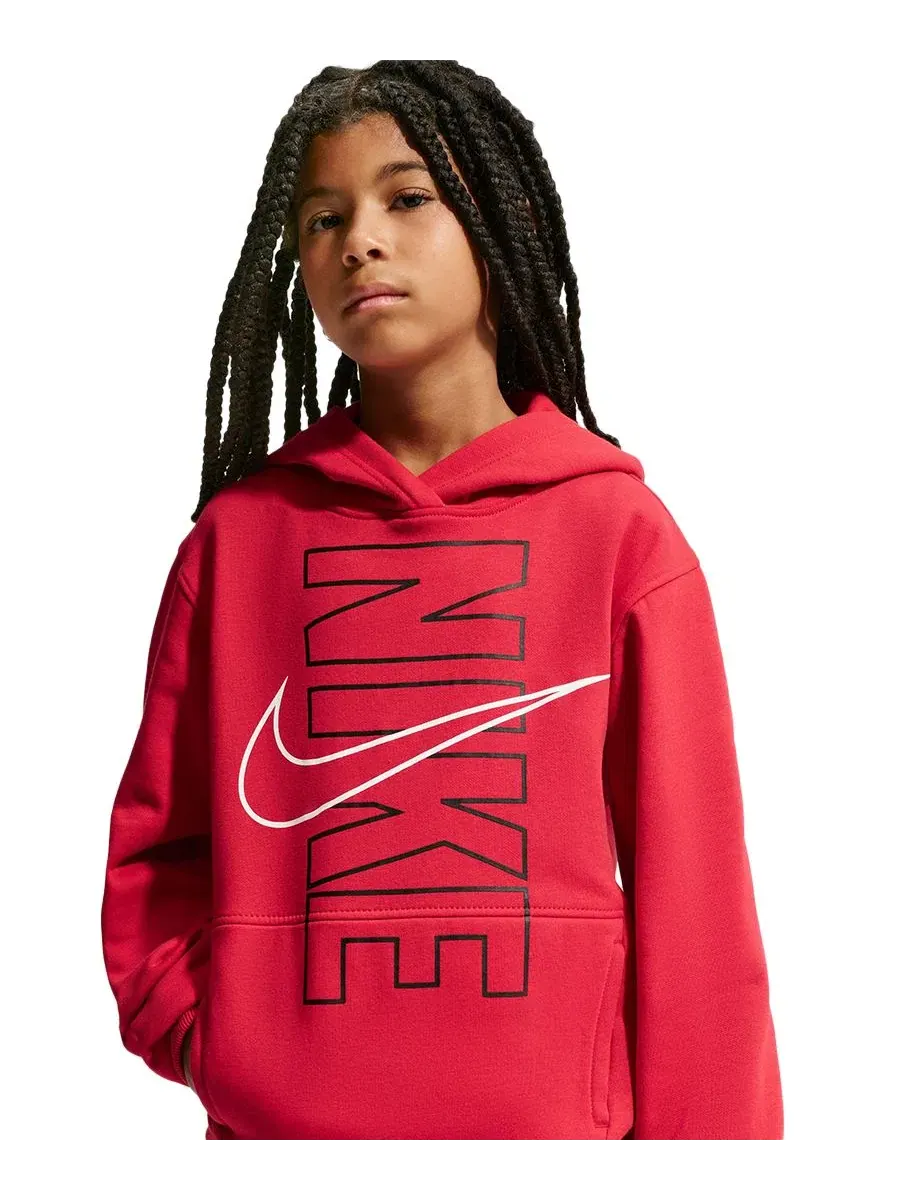 Худи из флиса с длинным рукавом Club Fleece Nike — изображение 3 из 6, красный