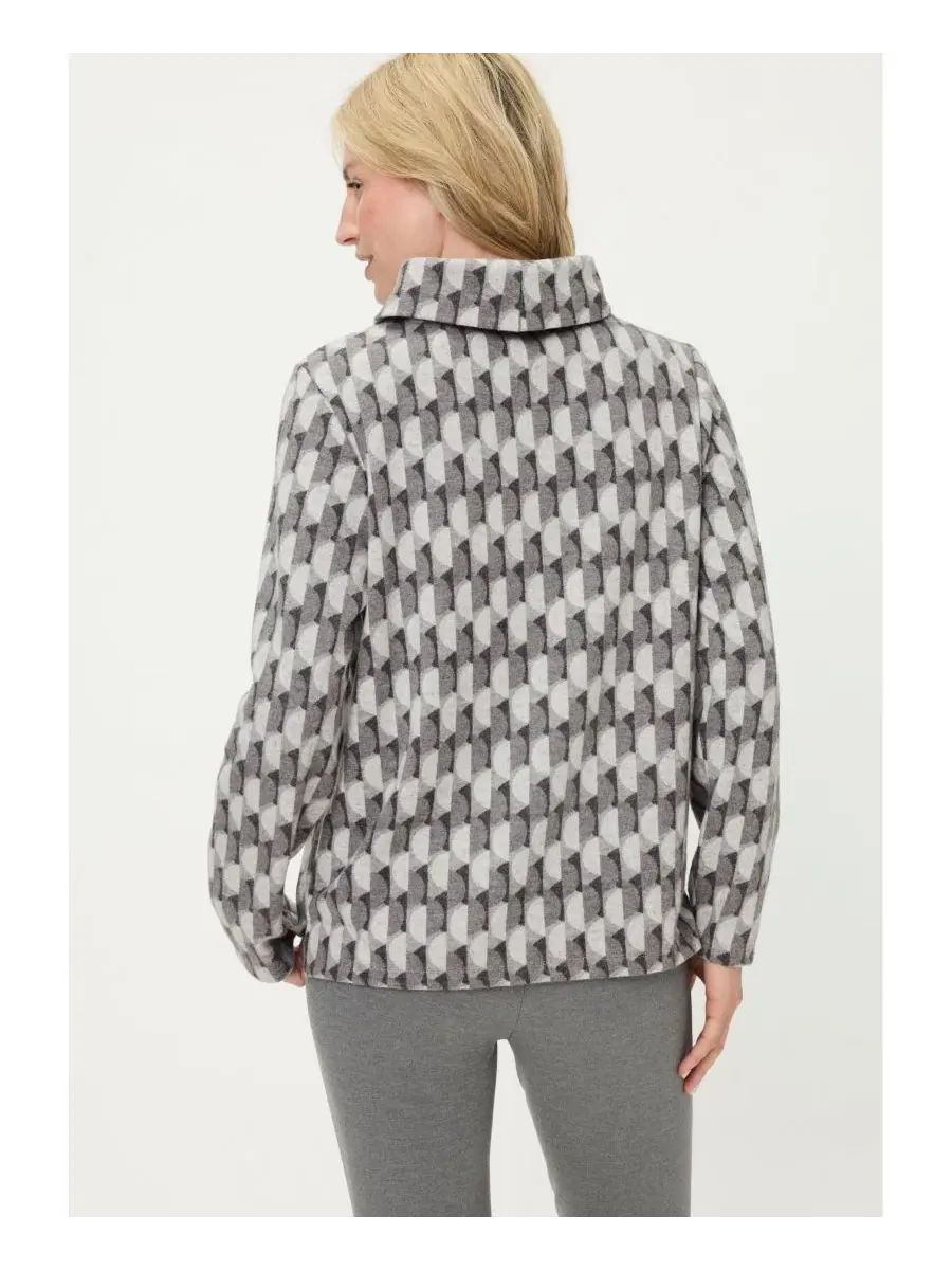 Женская футболка Geo Jersey Top Olsen — изображение 2 из 8, серый