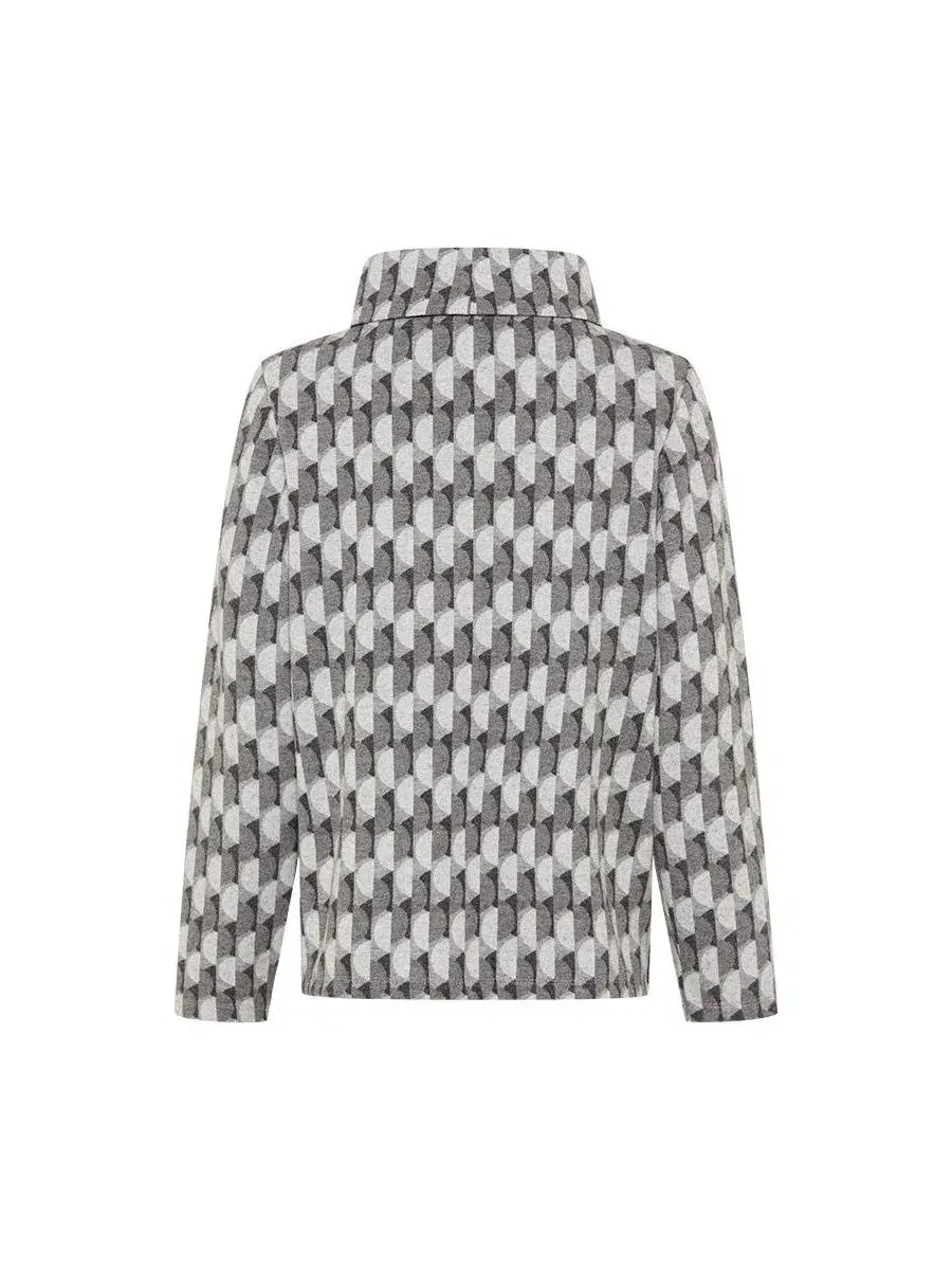 Женская футболка Geo Jersey Top Olsen — изображение 8 из 8, серый