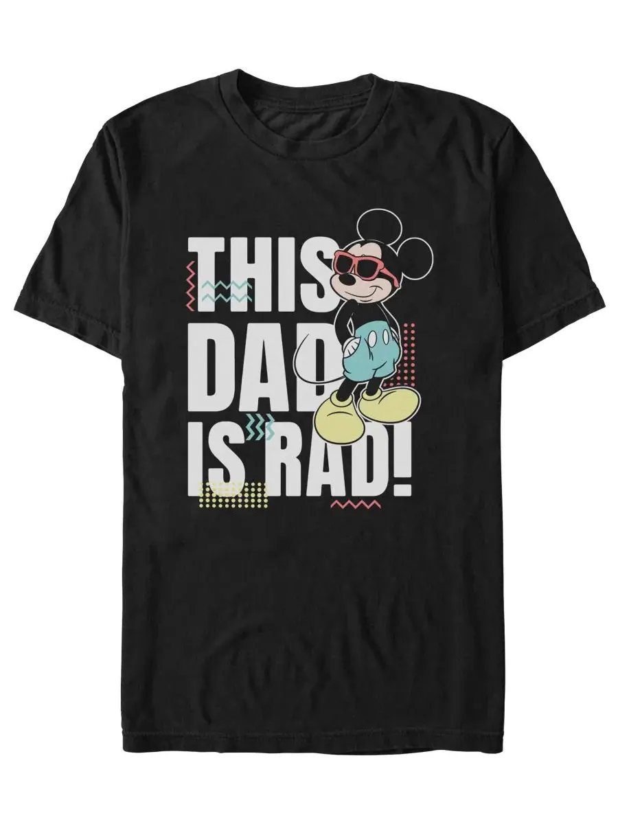 Мужская футболка с коротким рукавом "Rad Dad" Fifth Sun — изображение 1 из 3, черный