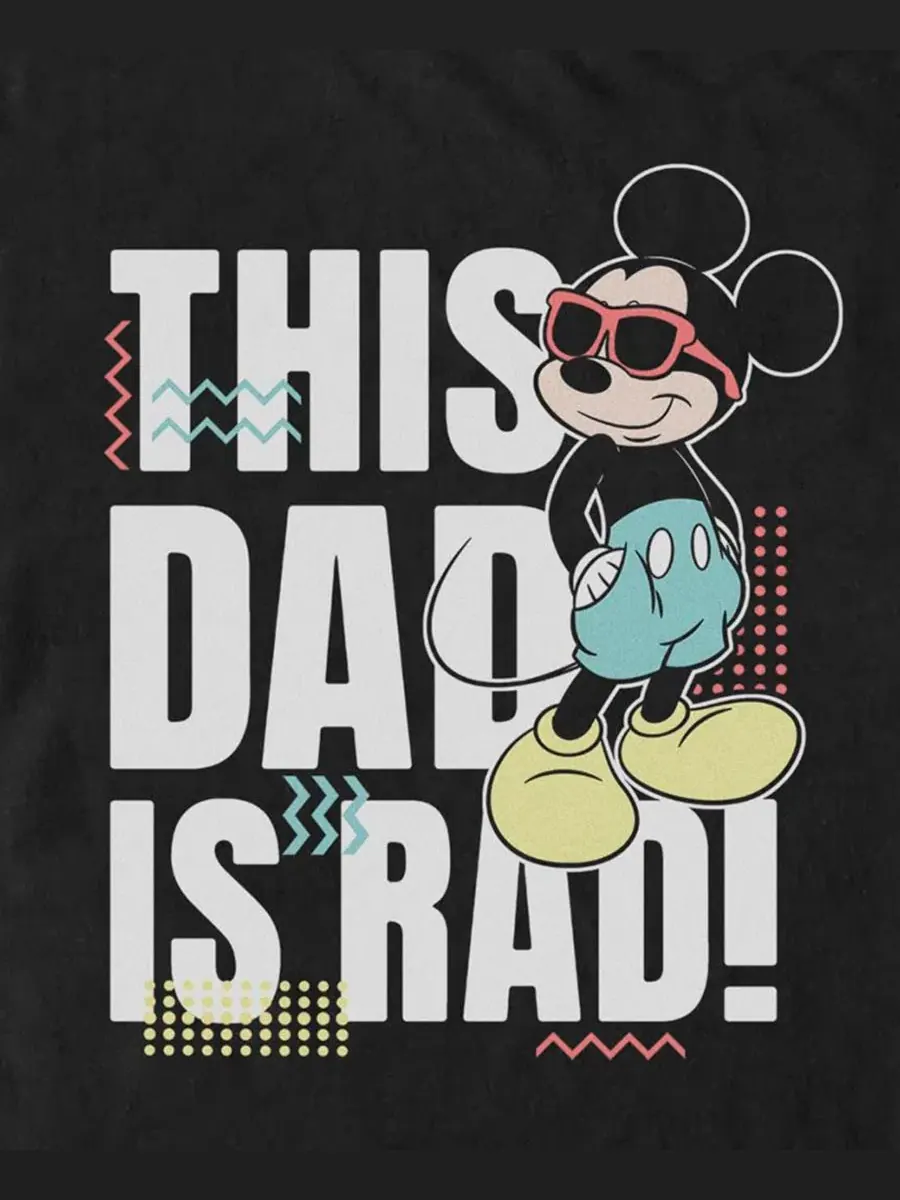 Мужская футболка с коротким рукавом "Rad Dad" Fifth Sun — изображение 3 из 3, черный