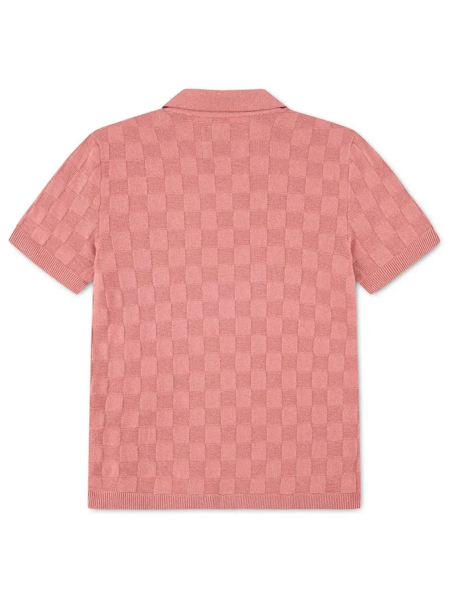Детская рубашка-поло Johnny Collar Swolo Abercrombie kids — изображение 2 из 3, розовый