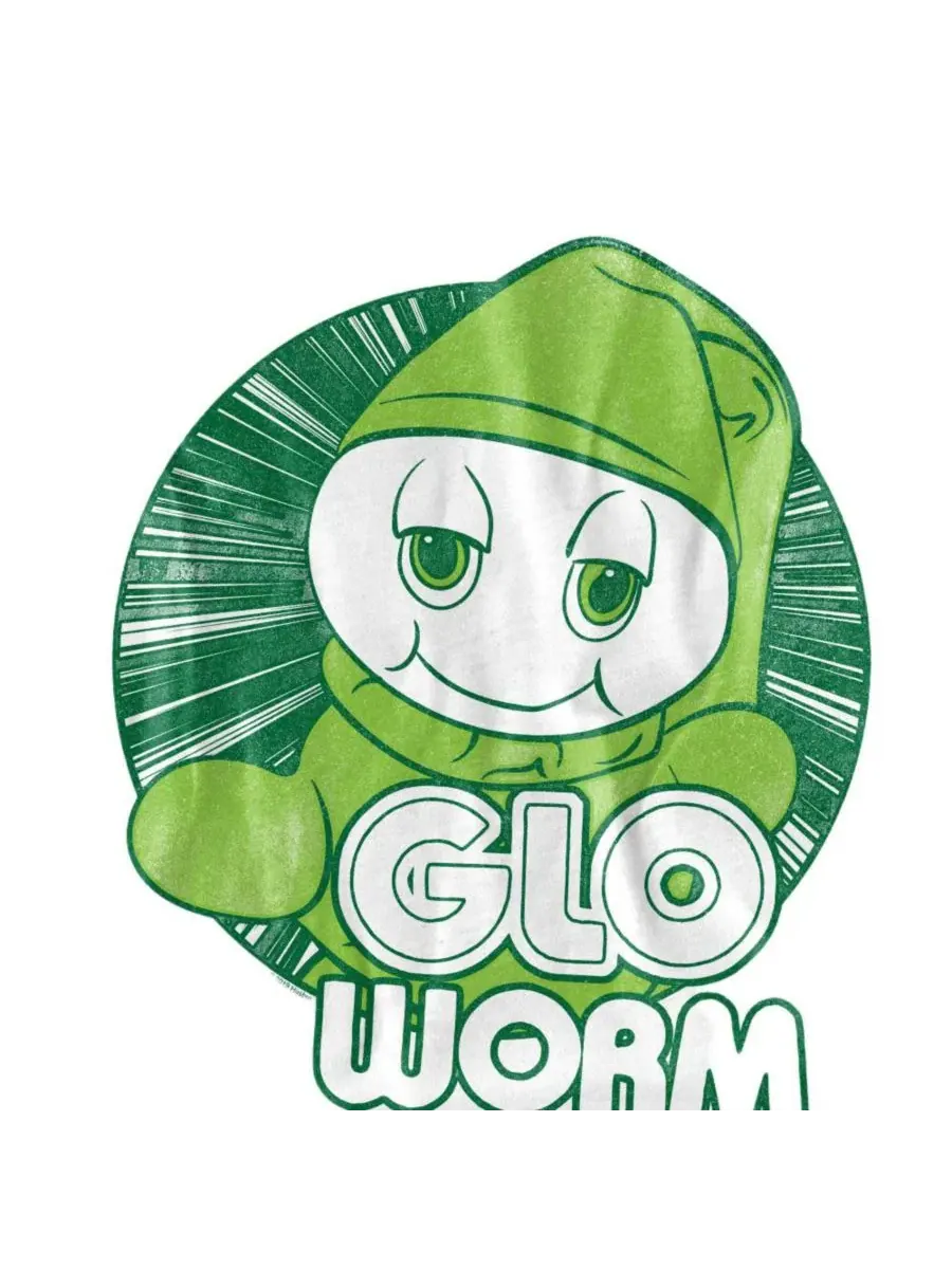 Футболка с принтом Glo Worm Logo Hasbro+ — изображение 2 из 3, темно-синий