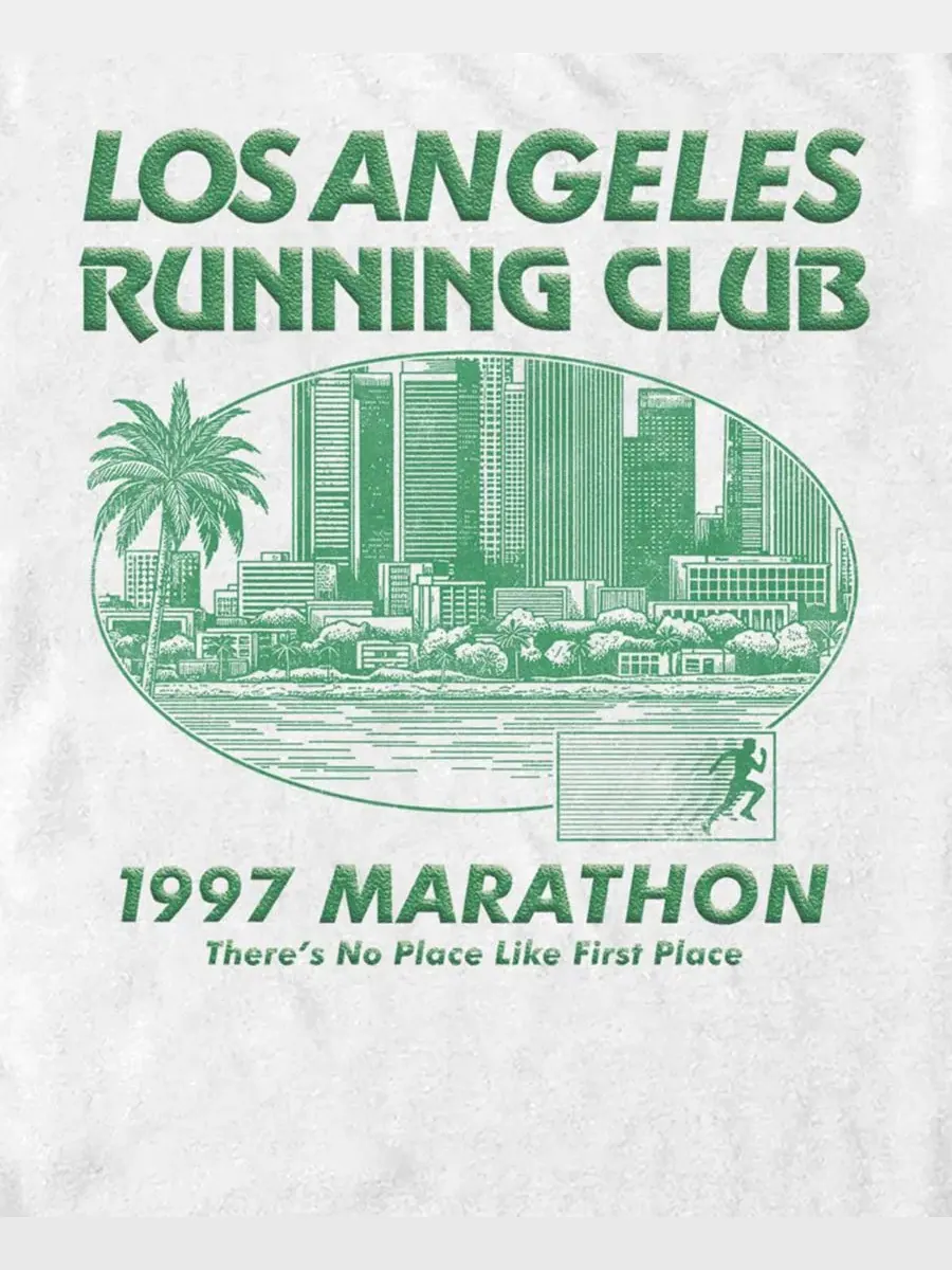 Футболка с принтом Los Angeles Running Club Fifth Sun — изображение 3 из 3, белый