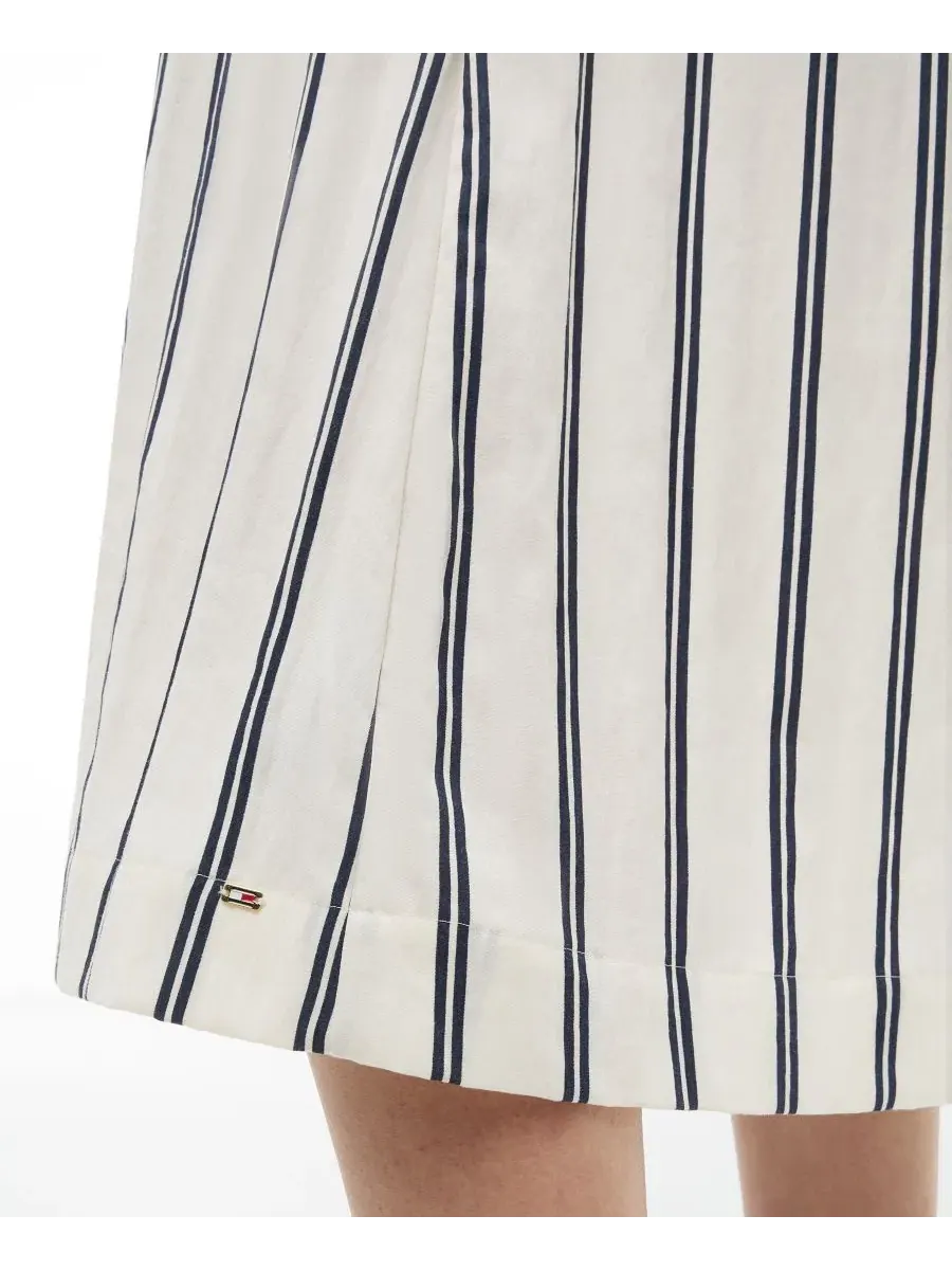 Платье-миди с nautical полоской и пуговицами спереди Tommy Hilfiger — изображение 3 из 4, темно-синий