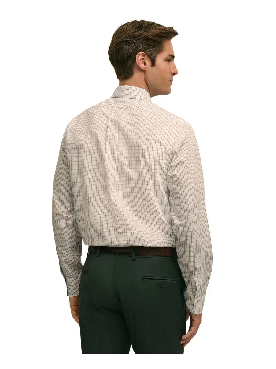 Классическая рубашка с воротником-стойкой, Slim Fit B By Brooks Brothers — изображение 3 из 3, белый