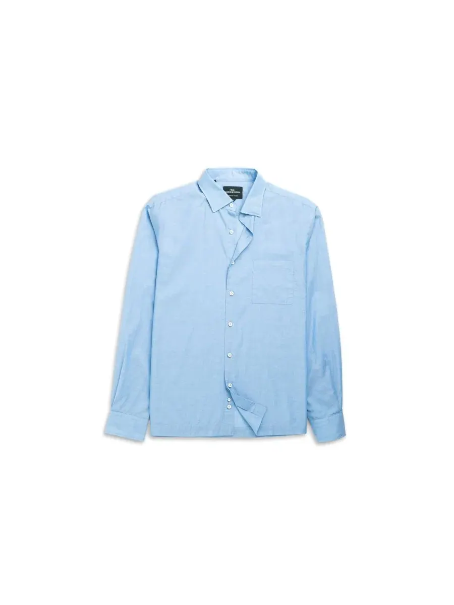 Мужская хлопковая рубашка Parsons Hill Weekend Fit Rodd & Gunn — изображение 2 из 6, небесный