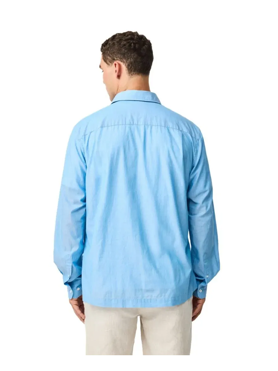 Мужская хлопковая рубашка Parsons Hill Weekend Fit Rodd & Gunn — изображение 4 из 6, небесный