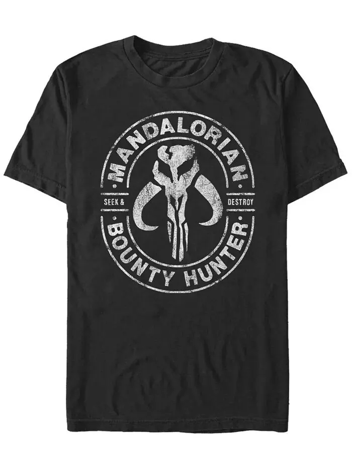 Мужская футболка с коротким рукавом Star Wars The Mandalorian Bounty Hunter Seek Destroy Fifth Sun — изображение 1 из 1