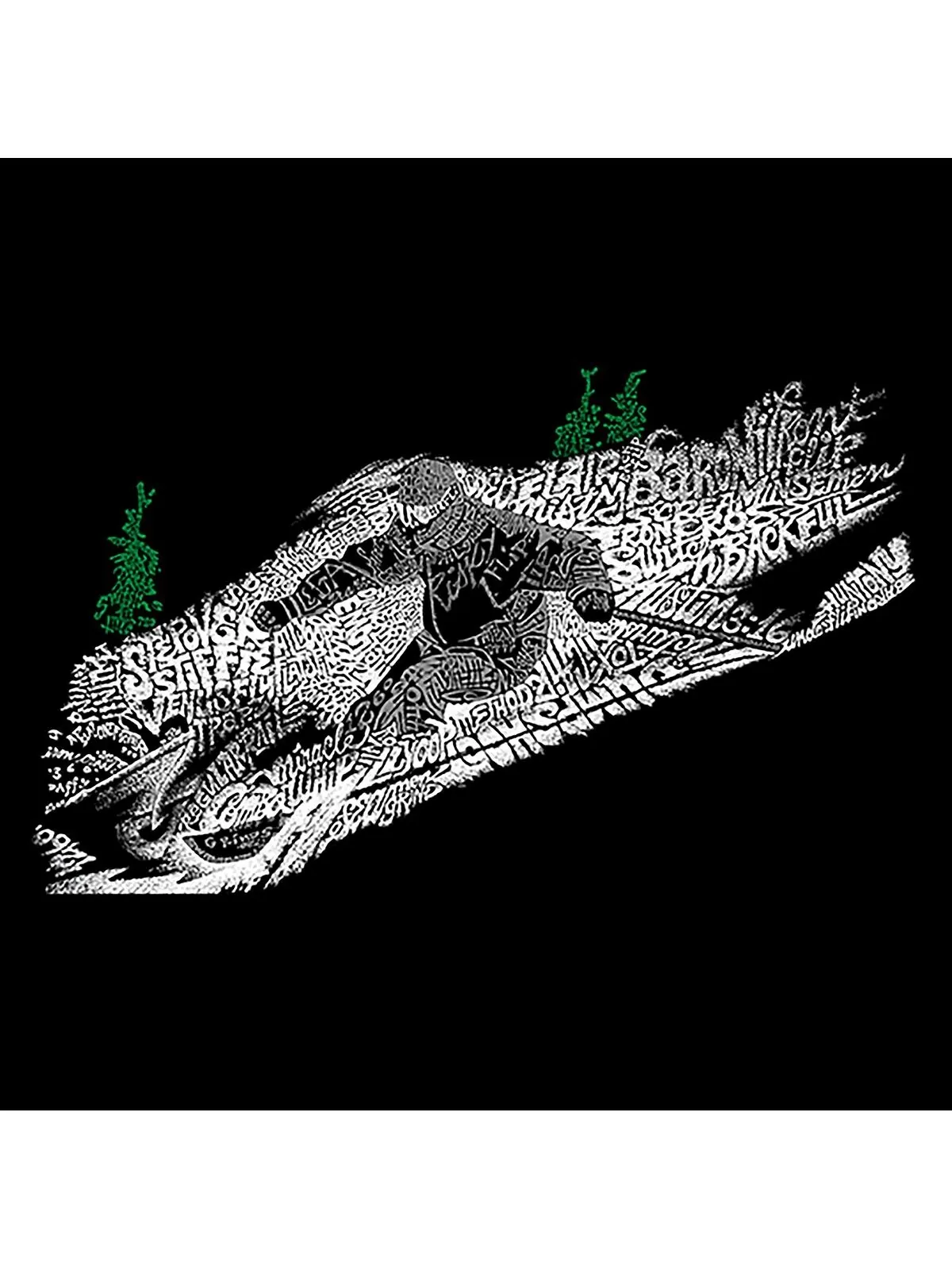 Мужская толстовка word art ski с круглым вырезом LA Pop Art — изображение 2 из 2, серый