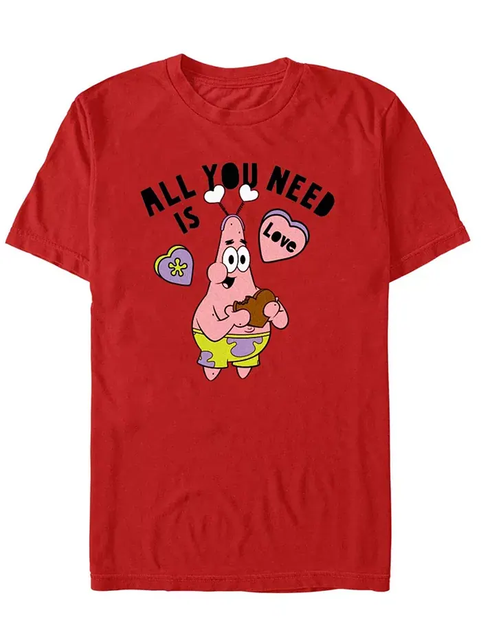 Мужская футболка с коротким рукавом Valentine's Patrick Fifth Sun — изображение 1 из 3, красный