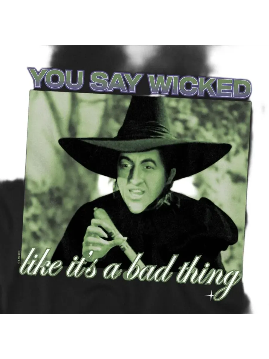 Футболка с принтом Wicked Witch Wizard Of Oz — изображение 2 из 3, черный
