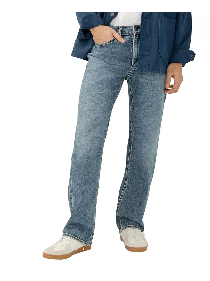 Мужские джинсы Gordie Relaxed Fit Straight Leg Luxe Heritage Silver Jeans Co. — изображение 1 из 3, синий