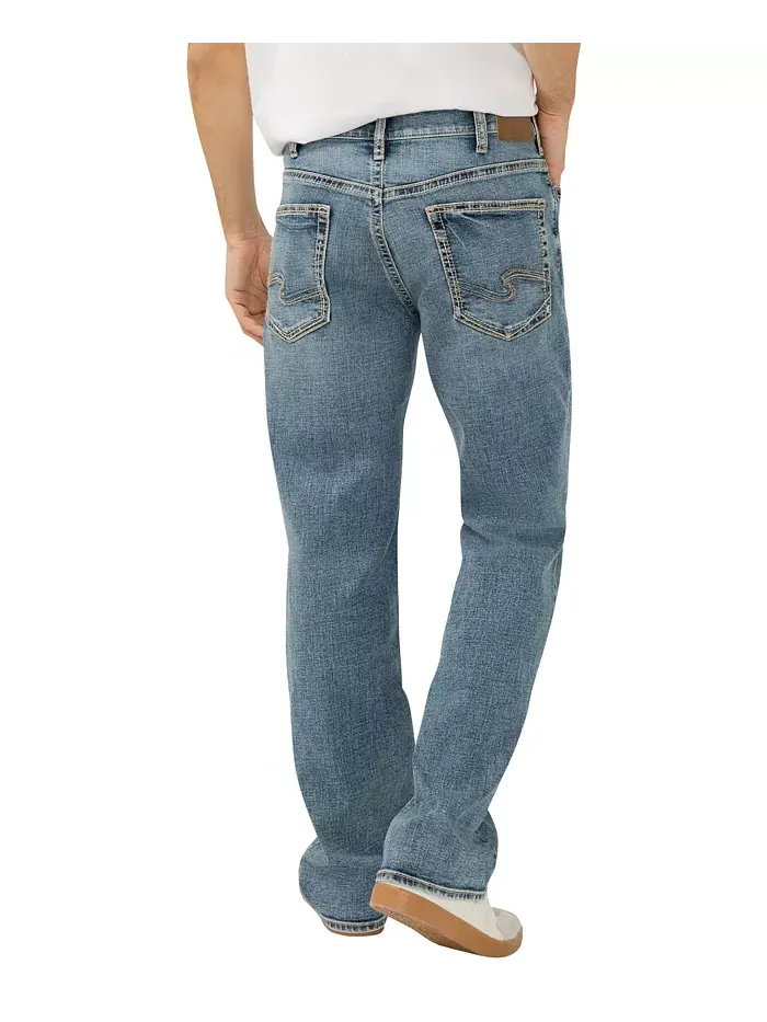 Мужские джинсы Gordie Relaxed Fit Straight Leg Luxe Heritage Silver Jeans Co. — изображение 2 из 3, синий