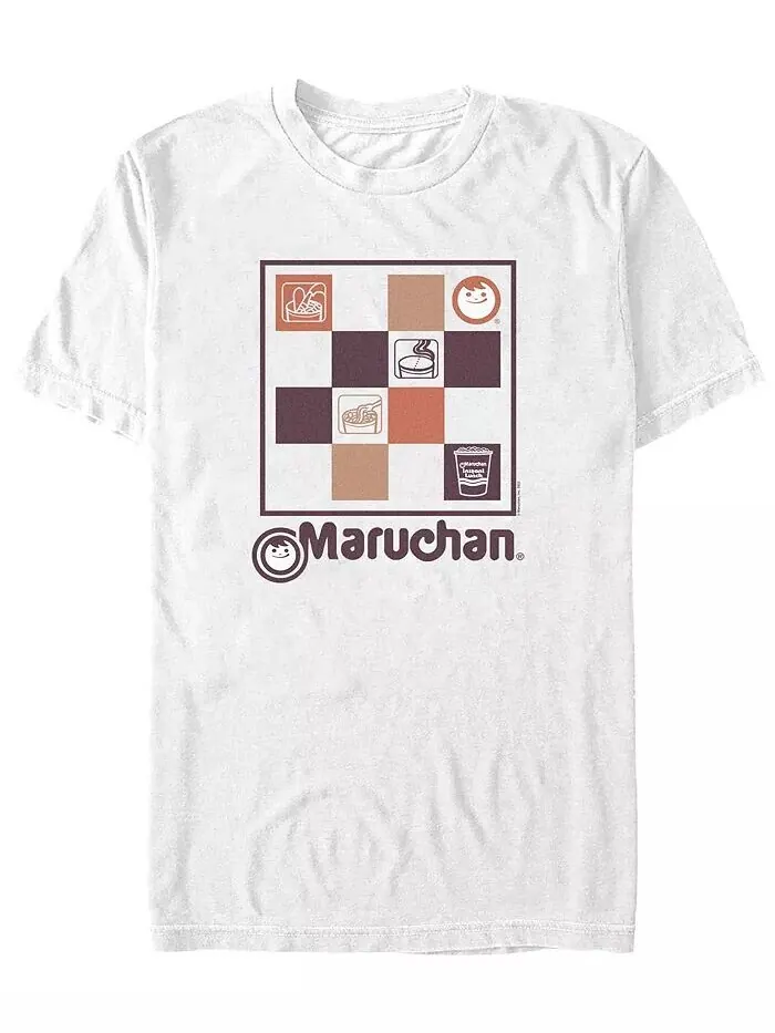Мужская клетчатая футболка Maruchan с коротким рукавом Fifth Sun — изображение 1 из 1, белый
