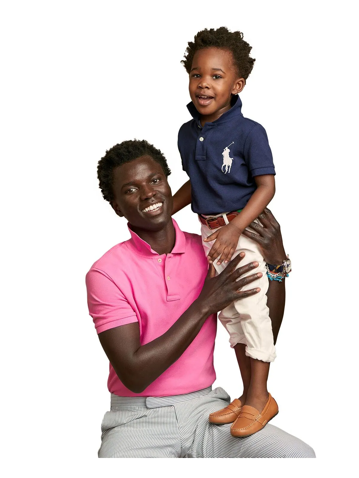 Рубашка из хлопкового поплина в клетку для мальчиков Big Boys Polo Ralph Lauren — изображение 5 из 5, песочный