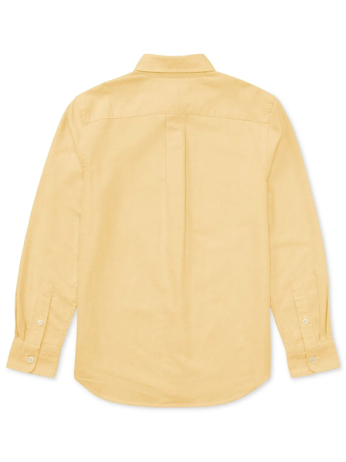 Рубашка из хлопкового поплина в клетку для мальчиков Big Boys Polo Ralph Lauren — изображение 2 из 2, желтый