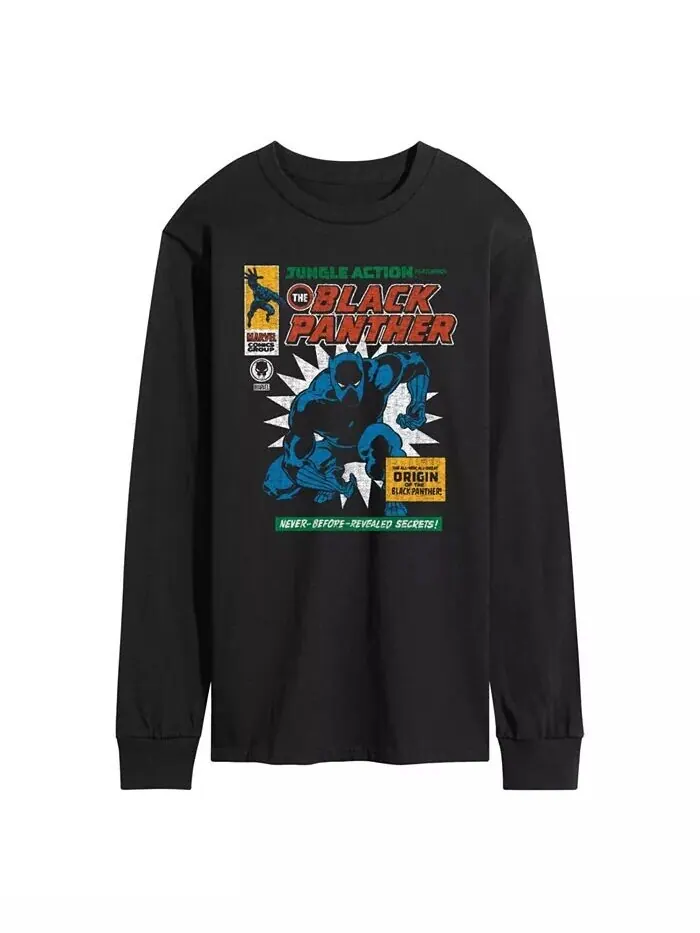 Мужская футболка с длинным рукавом Black Panther AIRWAVES — изображение 1 из 3, черный