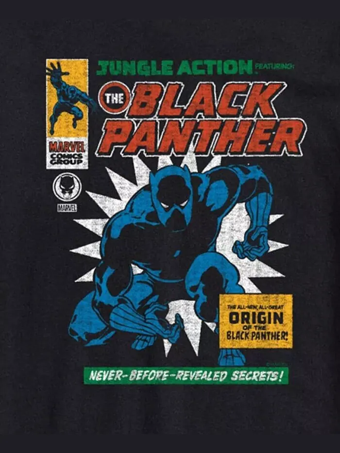 Мужская футболка с длинным рукавом Black Panther AIRWAVES — изображение 3 из 3, черный