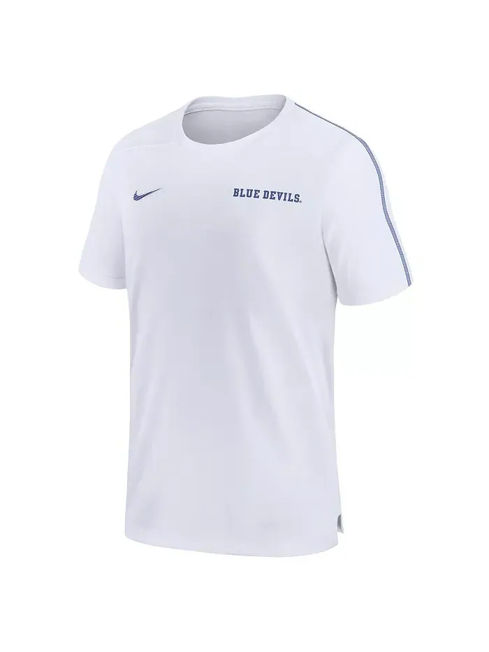 Мужская футболка Duke Blue Devils 2024 Sideline Coach Performance T-shirt Nike — изображение 3 из 3, белый