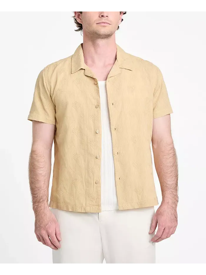 Мужская рубашка классического кроя Dobby GUESS — изображение 4 из 7, черный