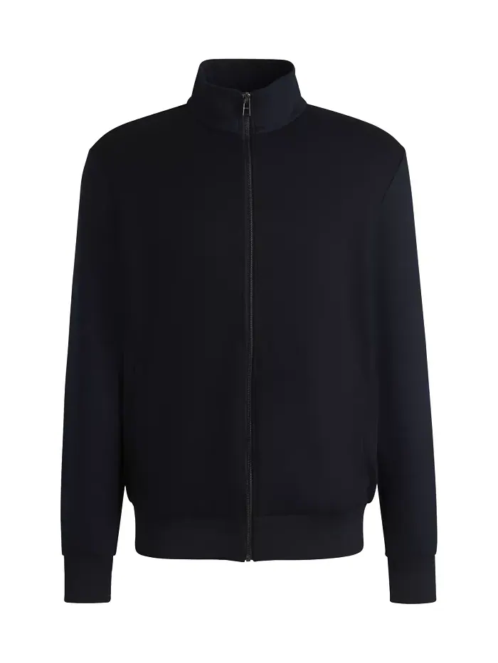 Мужская молния-худи классического кроя Hugo Boss — изображение 2 из 4, синий
