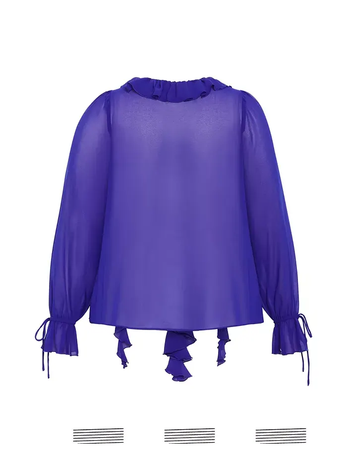 Топ Felix Plus Size CITY CHIC — изображение 5 из 5, синий
