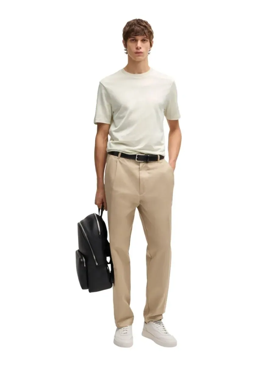 Мужская двухцветная жаккардовая футболка Hugo Boss — изображение 4 из 4, белый