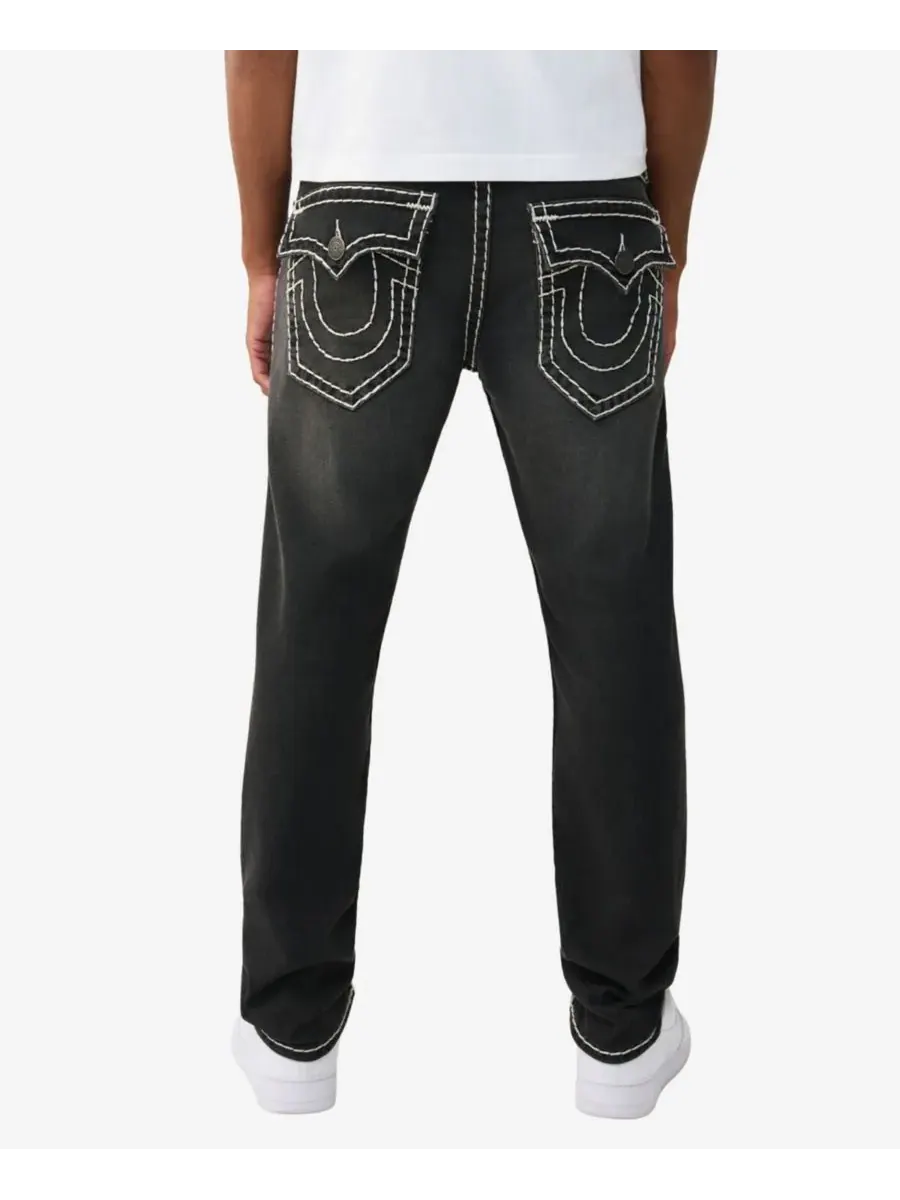 Мужские джинсы Rocco Skinny Super T Flap Jeans True Religion — изображение 1 из 3, черный