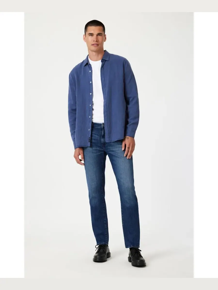 Mavi Jeans Мужские прямые брюки Mavi Zach, цвет темно-серый с матовой отделкой, цвет Nashville — изображение 4 из 6