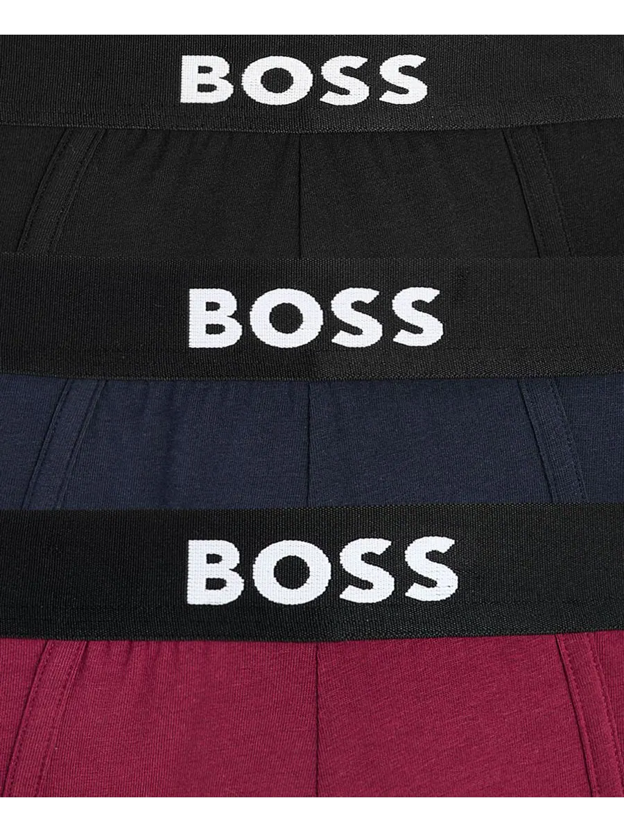 Мужские трусы с логотипом (комплект из 3 штук) Hugo Boss — изображение 2 из 2