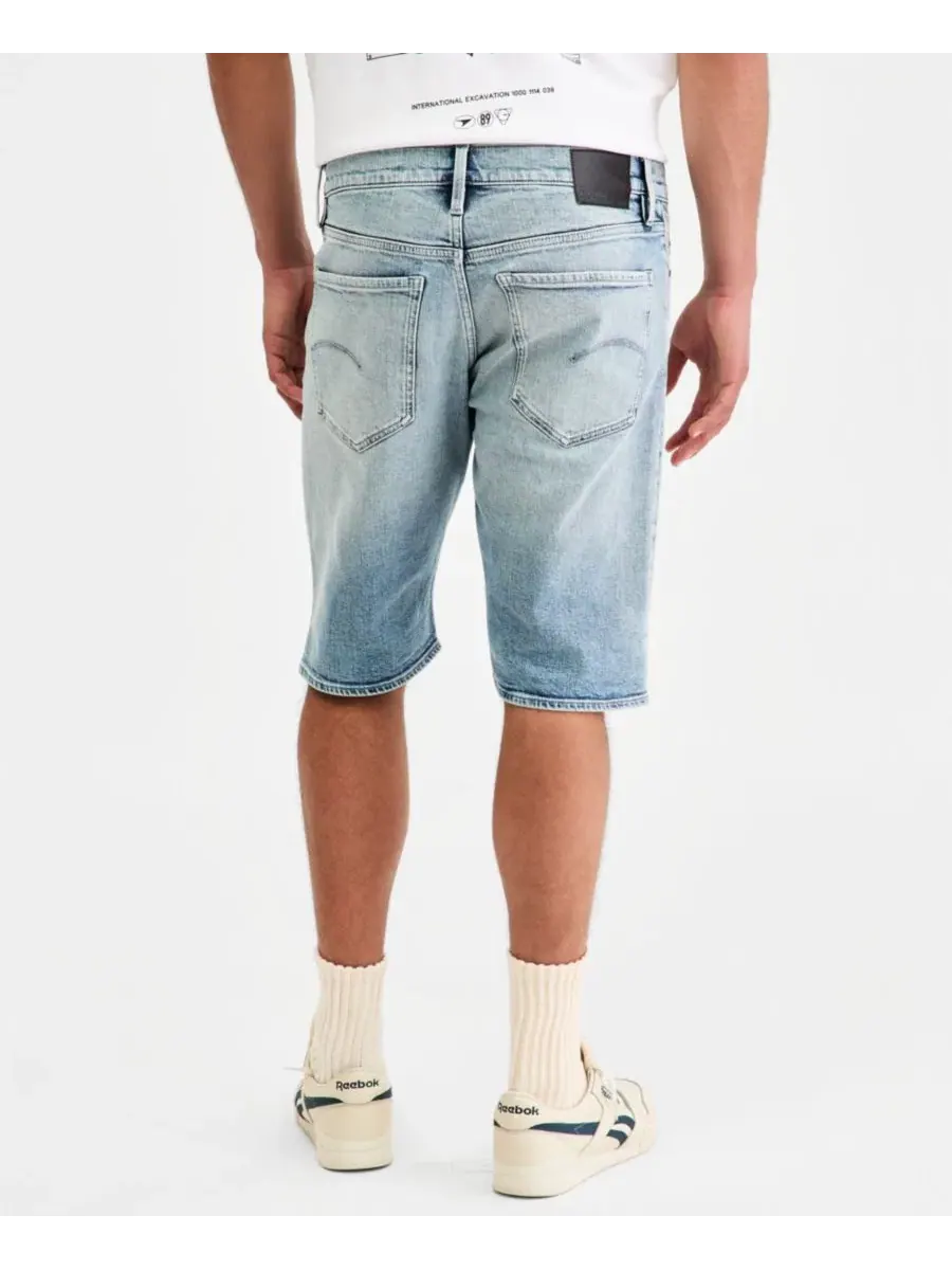 Шорты денимовые прямого кроя Mosa G-Star Raw — изображение 4 из 9, винтажный синий