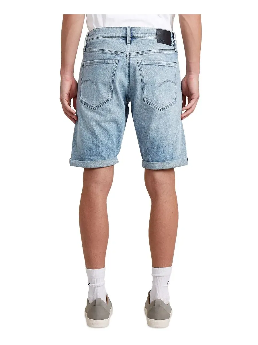 Шорты денимовые прямого кроя Mosa G-Star Raw — изображение 8 из 9, винтажный синий