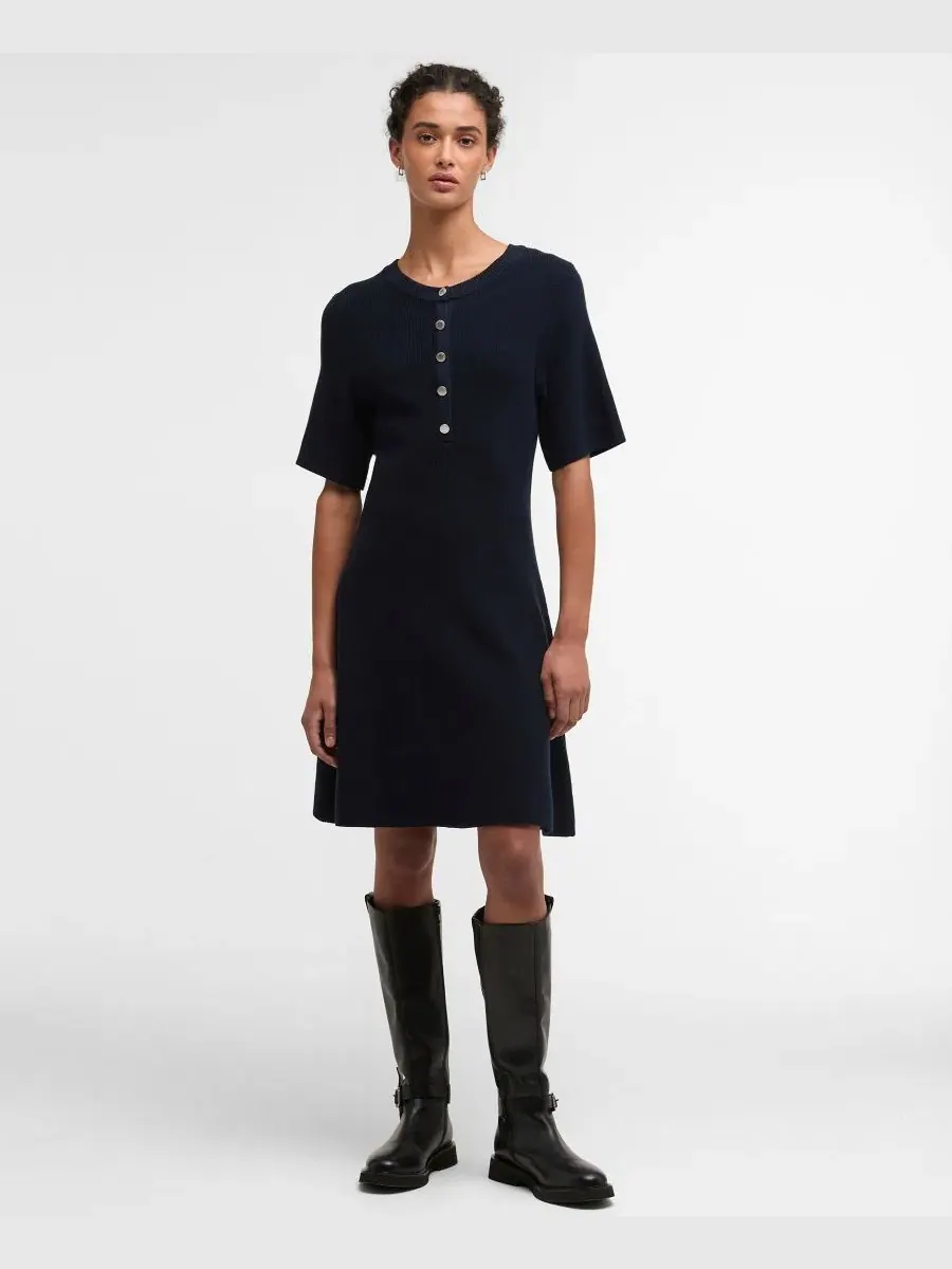 Женское вязаное платье Camille с короткими рукавами Barbour