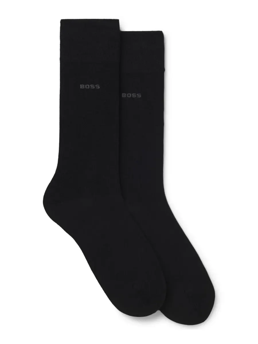 Мужские носки стандартной длины, комплект из 2 пар Hugo Boss — изображение 1 из 3, черный