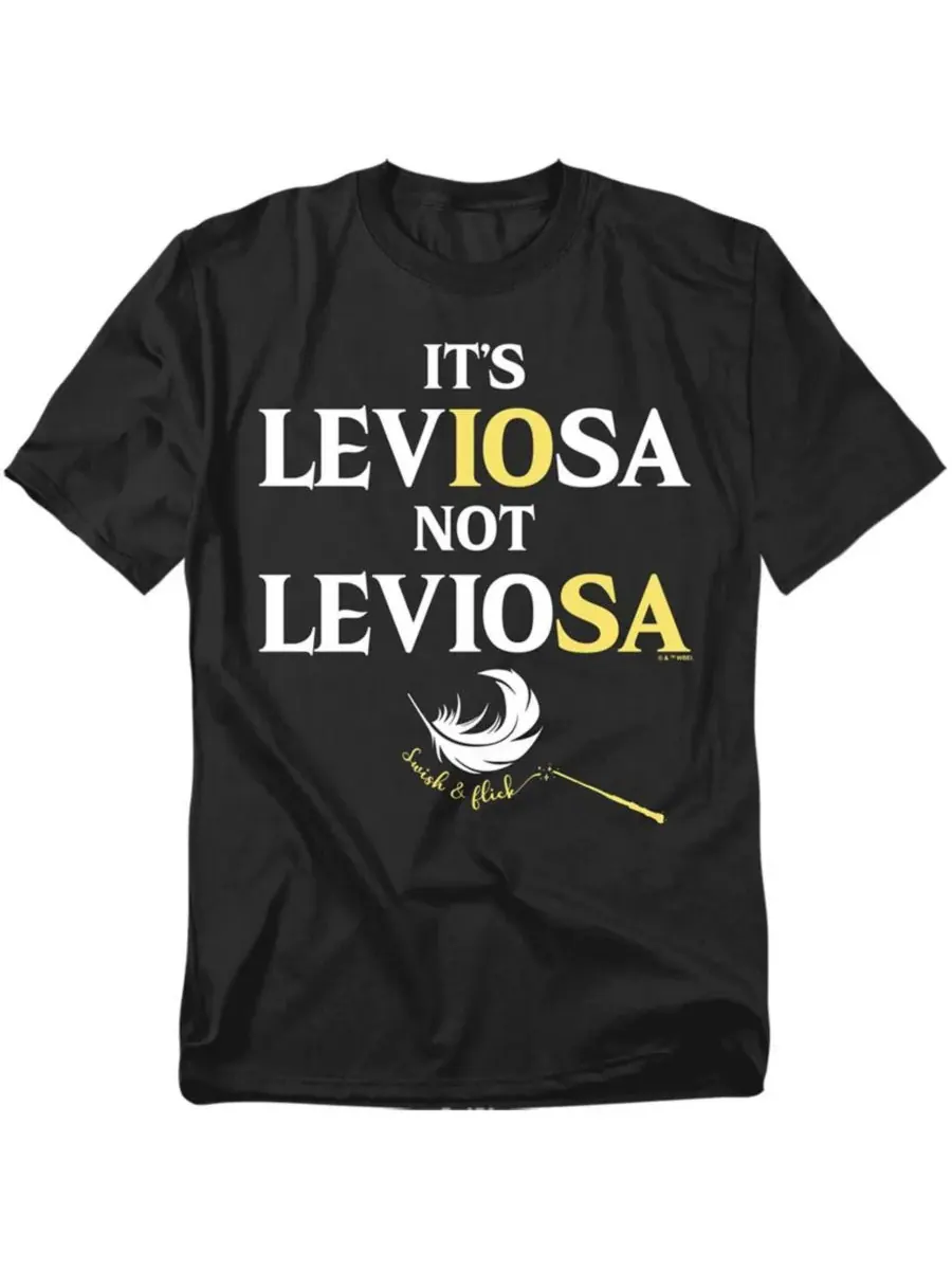 Мужская футболка "It's Leviosa Not Leviosa" Harry Potter — изображение 1 из 3, черный