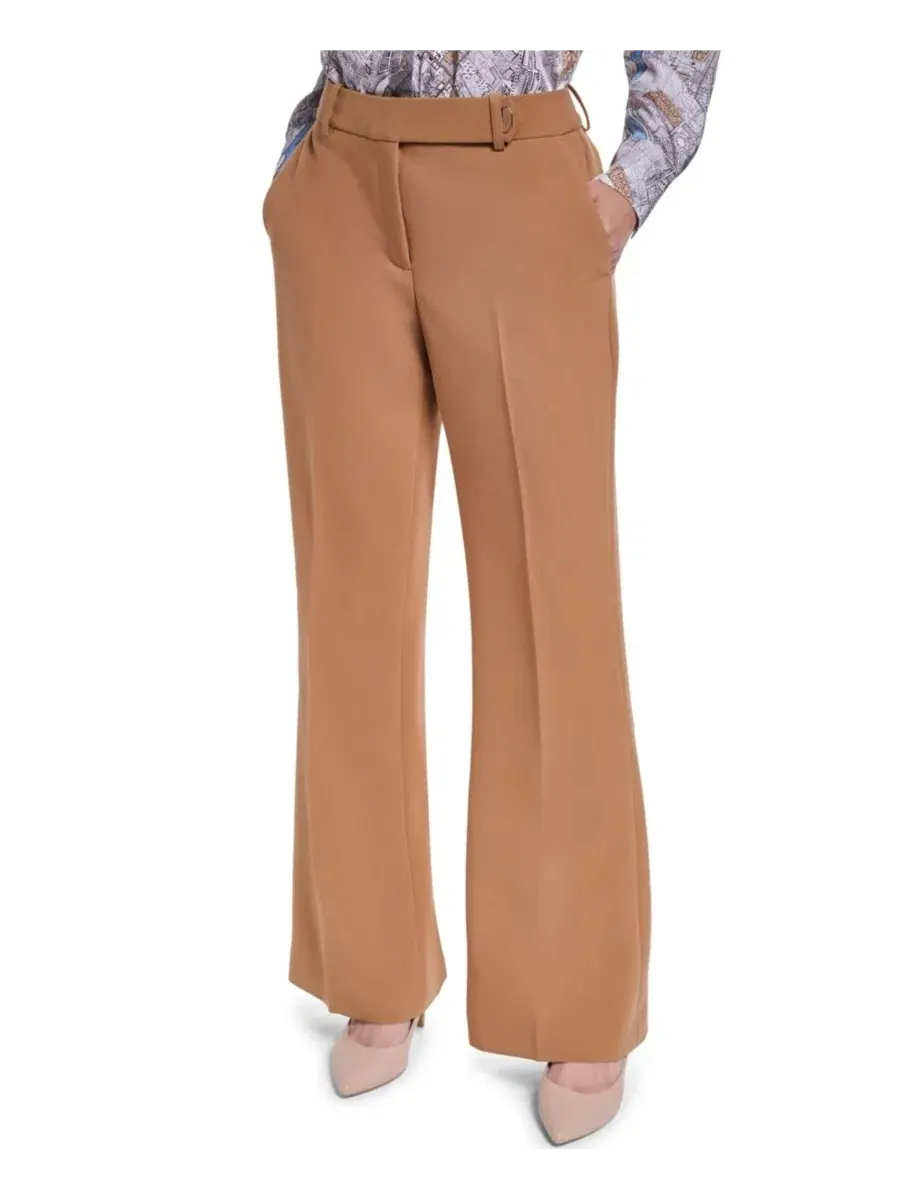 Брюки женские с широкими штанинами, модель Mid-Rise Wide-Leg Pants KARL LAGERFELD PARIS