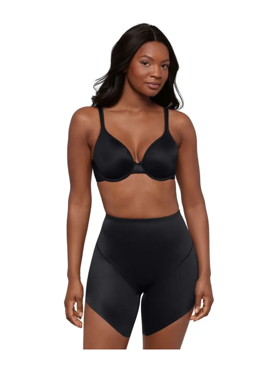Эффектные короткие шорты с косым низом, модель 2447 Miraclesuit — изображение 1 из 4, черный